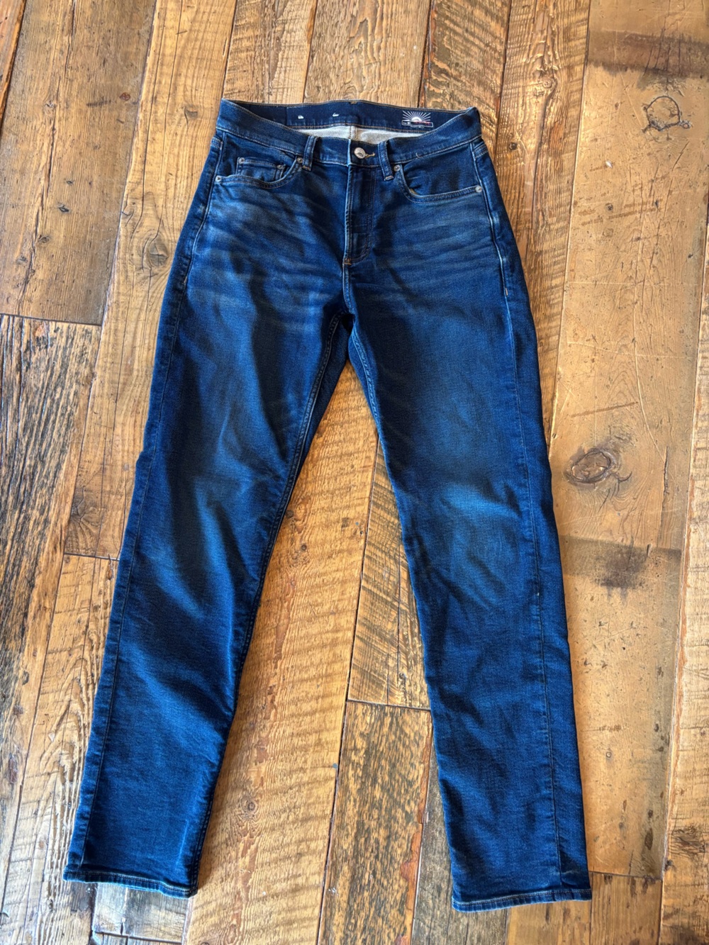 Men's Faherty 29x34 Dark Blue Slim Straight Jeans